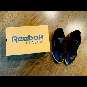 Reebok Workout Plus Black with gum sole!